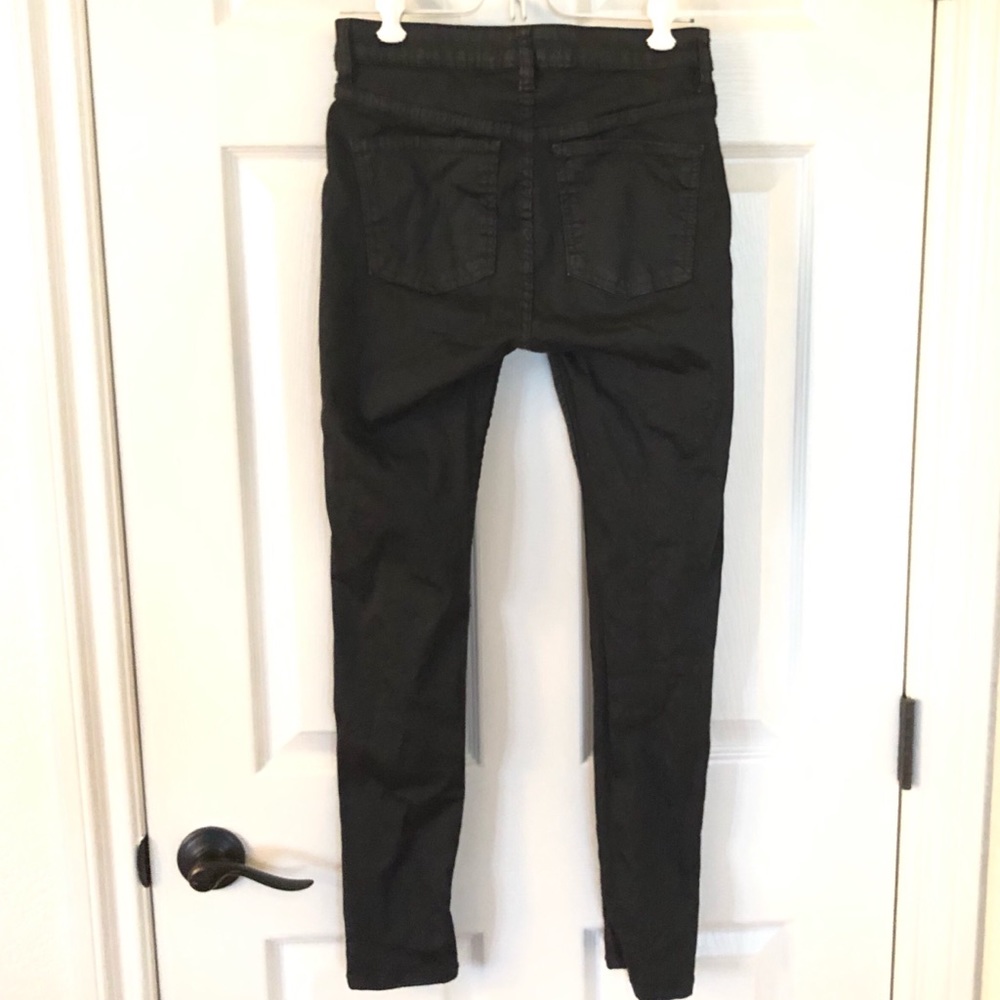 Free People black sparkly skinny jeans size 26